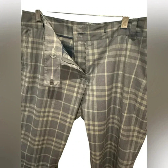 Burberry Brit Gray Plaid Bermuda shorts size 12 - Picture 3 of 5